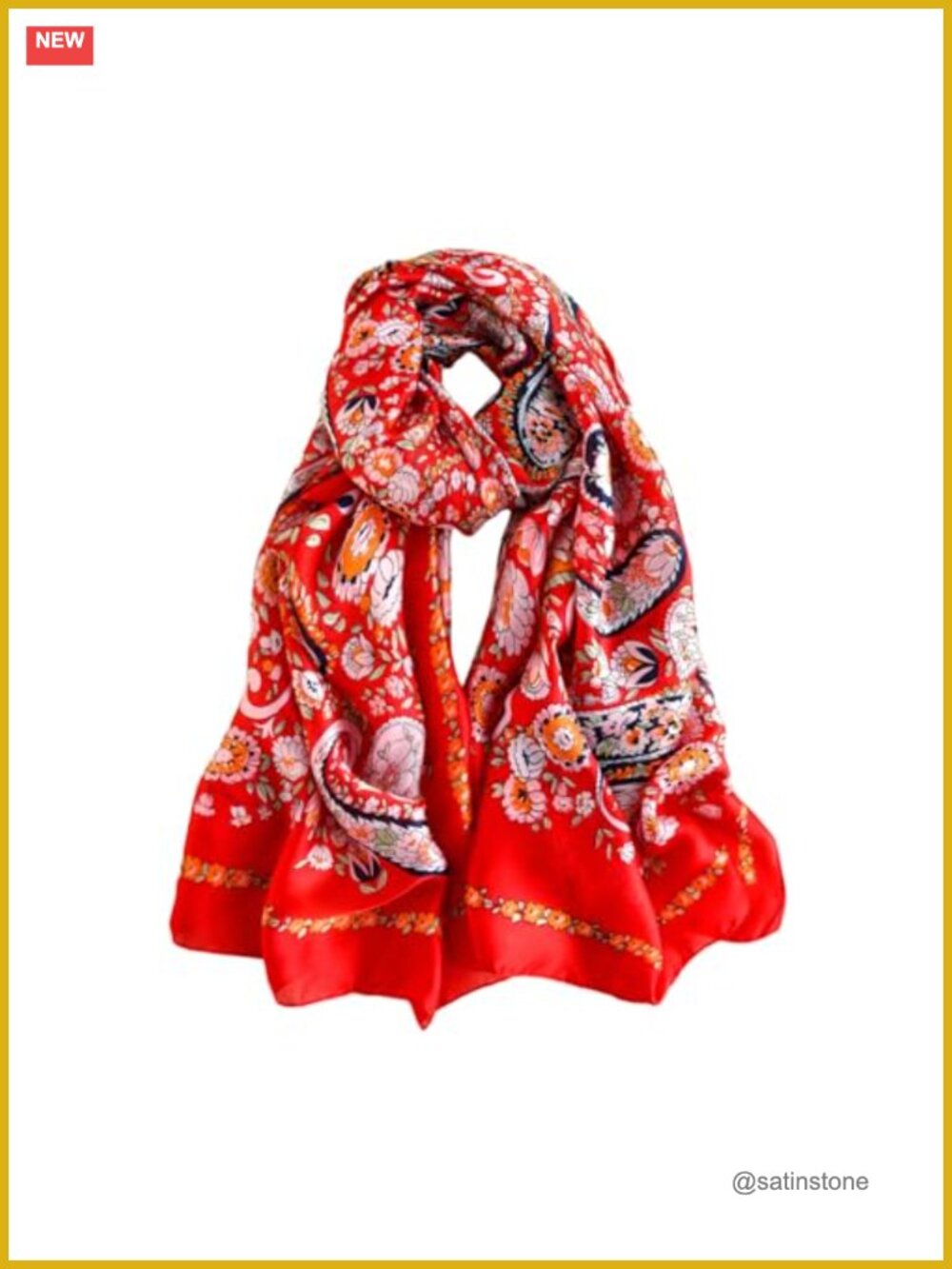 100% Mulberry Silk Scarf Long Lightweight Shawl Wrap Women's